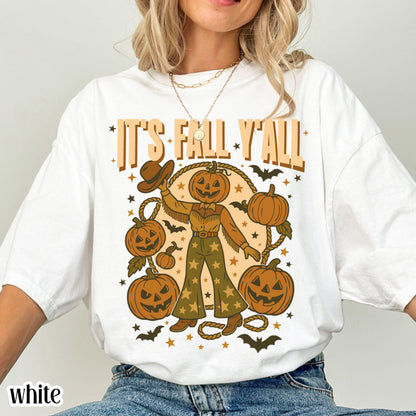 Western Country Pumpkin Comfort Colors Fall Tee