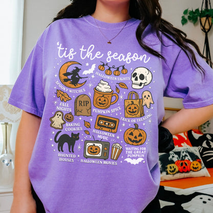 Cute Ghost Halloween Comfort Colors Tee
