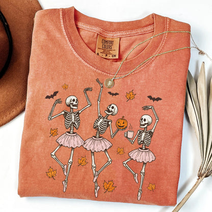 Ballerina Skeletons Comfort Colors Tee