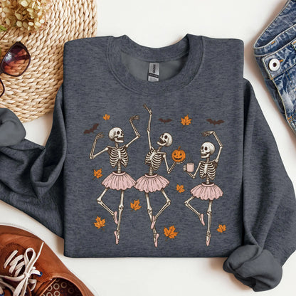 Ballerina Skeletons Gildan Sweatshirt