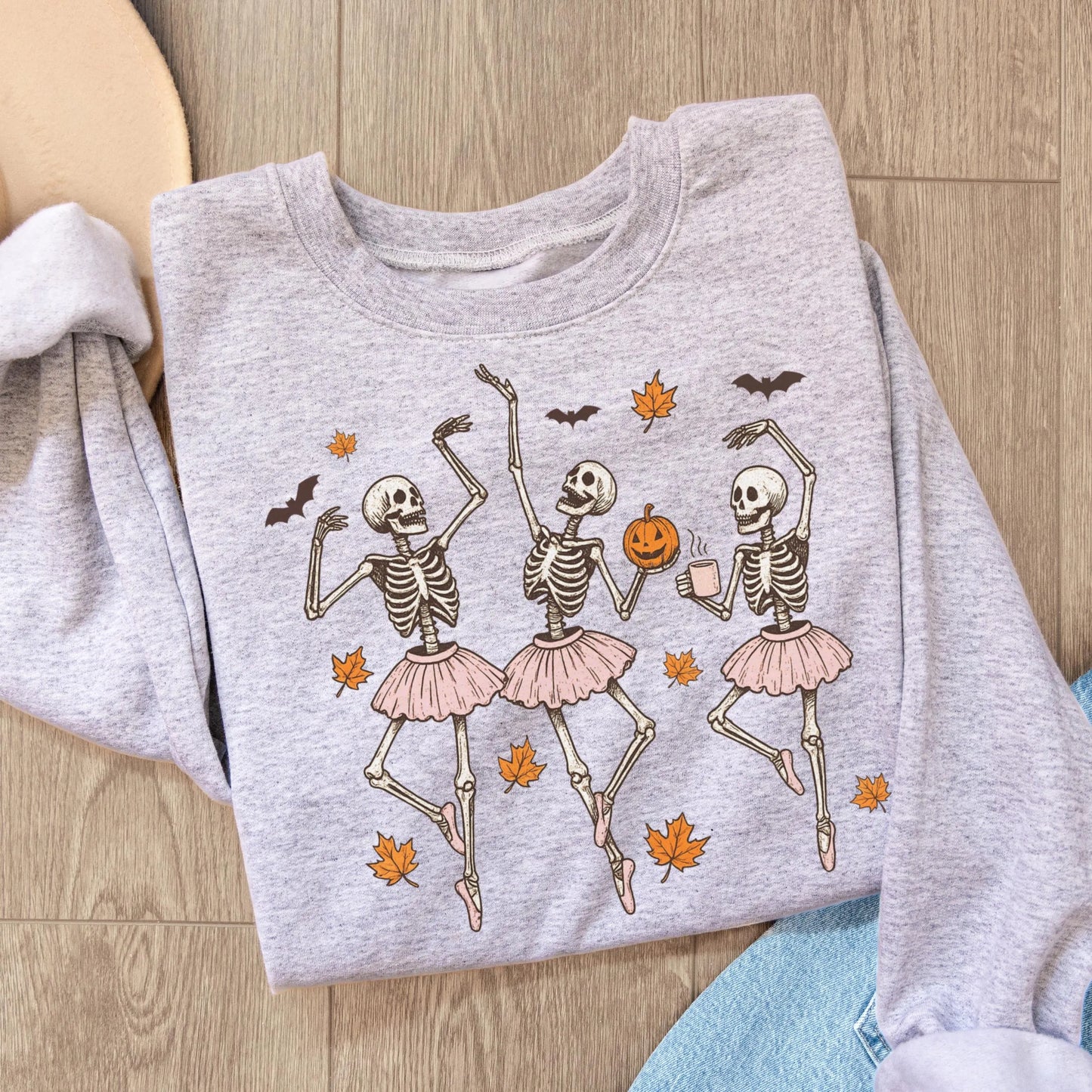 Ballerina Skeletons Gildan Sweatshirt