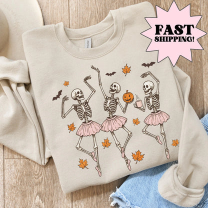 Ballerina Skeletons Gildan Sweatshirt