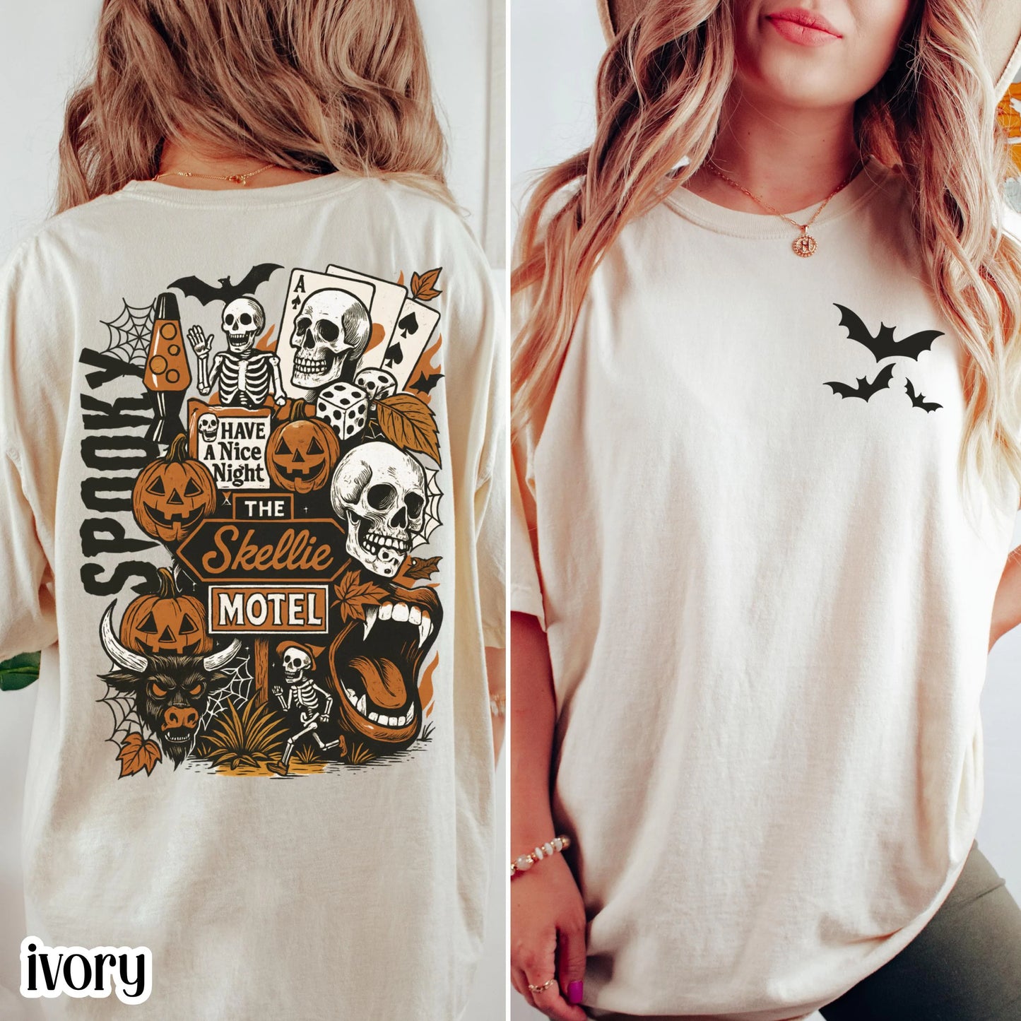 Retro Western Spooky Motel Comfort Colors Tee