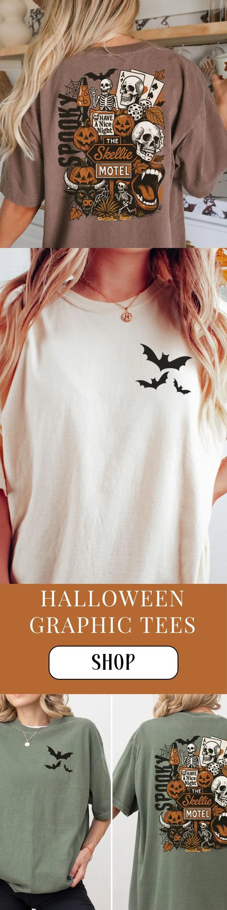 Retro Western Spooky Motel Comfort Colors Tee