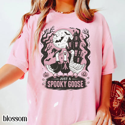 Silly Goose Haunted House Comfort Colors Tee