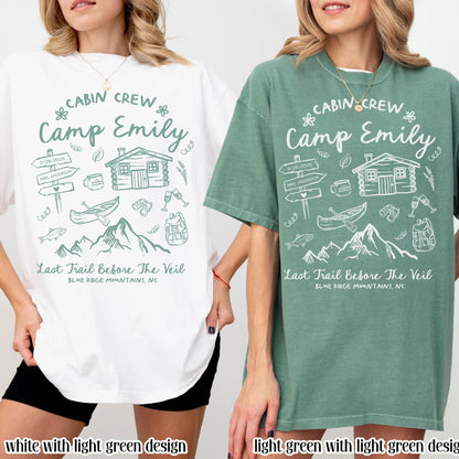 Camp Bachelorette Party Shirt, Custom Bachelorette Comfort Colors, Cabin Mountain Bride Tee, Hiking Bridal Party,  Lake Tshirt, Girls Trip,