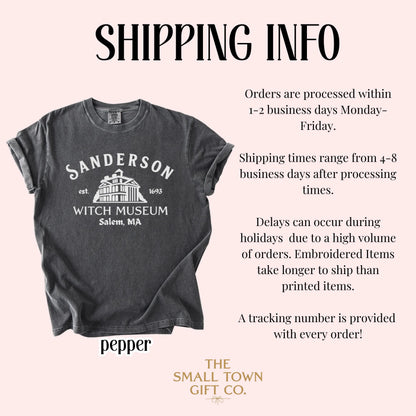 Salem Sanderson Black Flame Candle Comfort Colors Tee