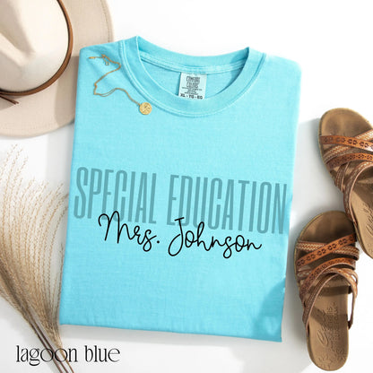 Comfort Colors Special Education Shirt, Speical Ed Teacher Shirt, BCBA Shirt, Neurodiversity Shirt, Back to School Shirt, Custom Teacher Tee