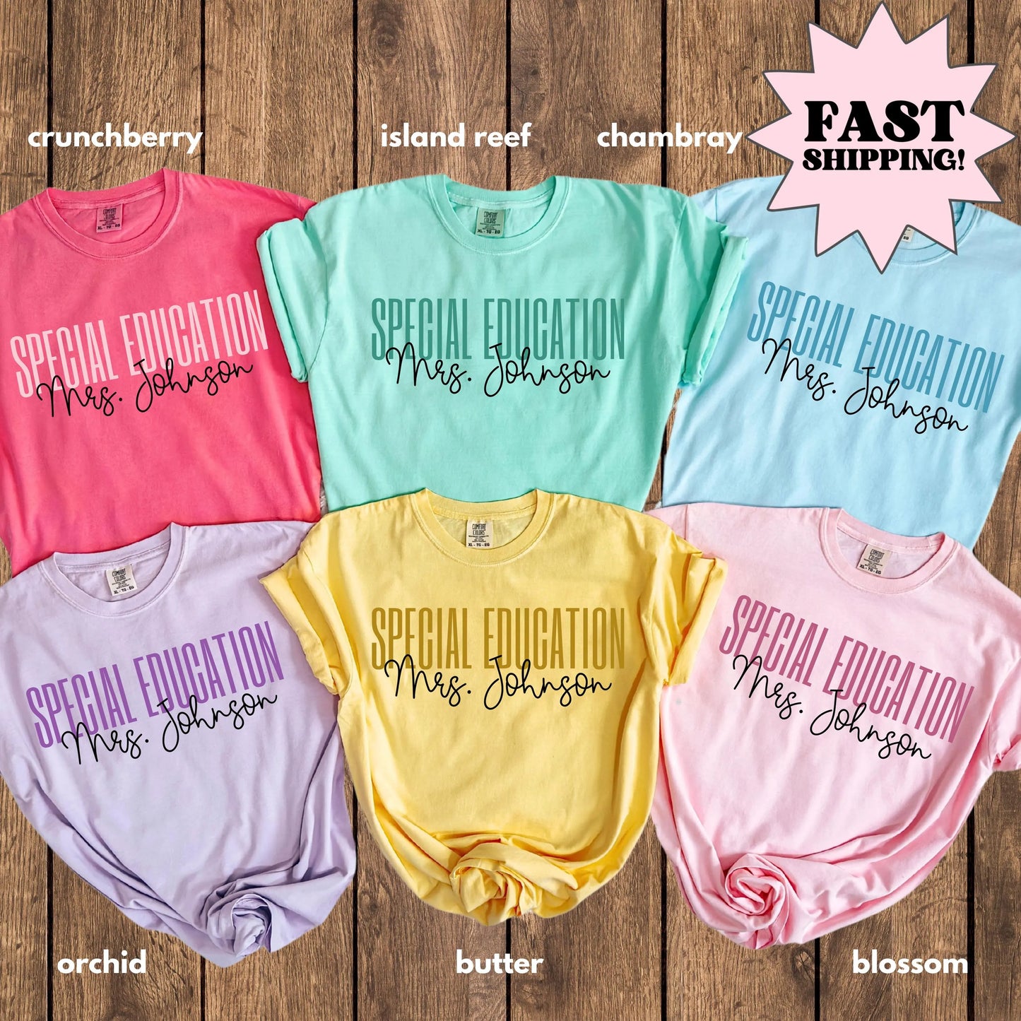Comfort Colors Special Education Shirt, Speical Ed Teacher Shirt, BCBA Shirt, Neurodiversity Shirt, Back to School Shirt, Custom Teacher Tee
