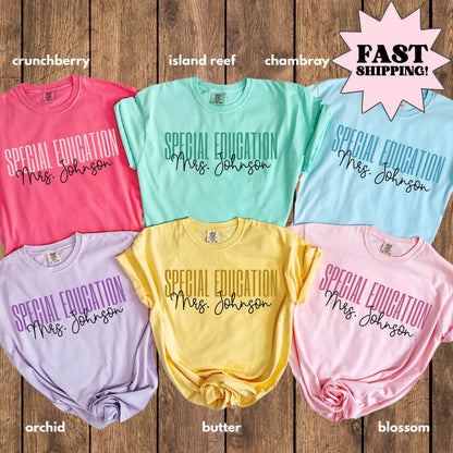 Comfort Colors Special Education Shirt, Speical Ed Teacher Shirt, BCBA Shirt, Neurodiversity Shirt, Back to School Shirt, Custom Teacher Tee