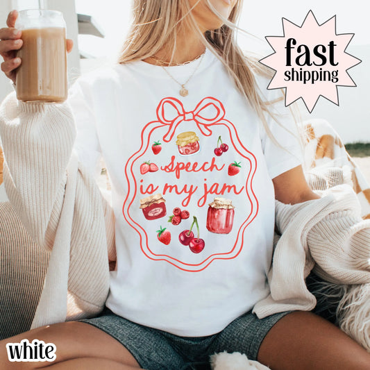 Speech Therapy Comfort Colors Shirt Speech Is My Jam Tshirt Communication Specialist Your Words Matter Tee For Speech Language Pathologist