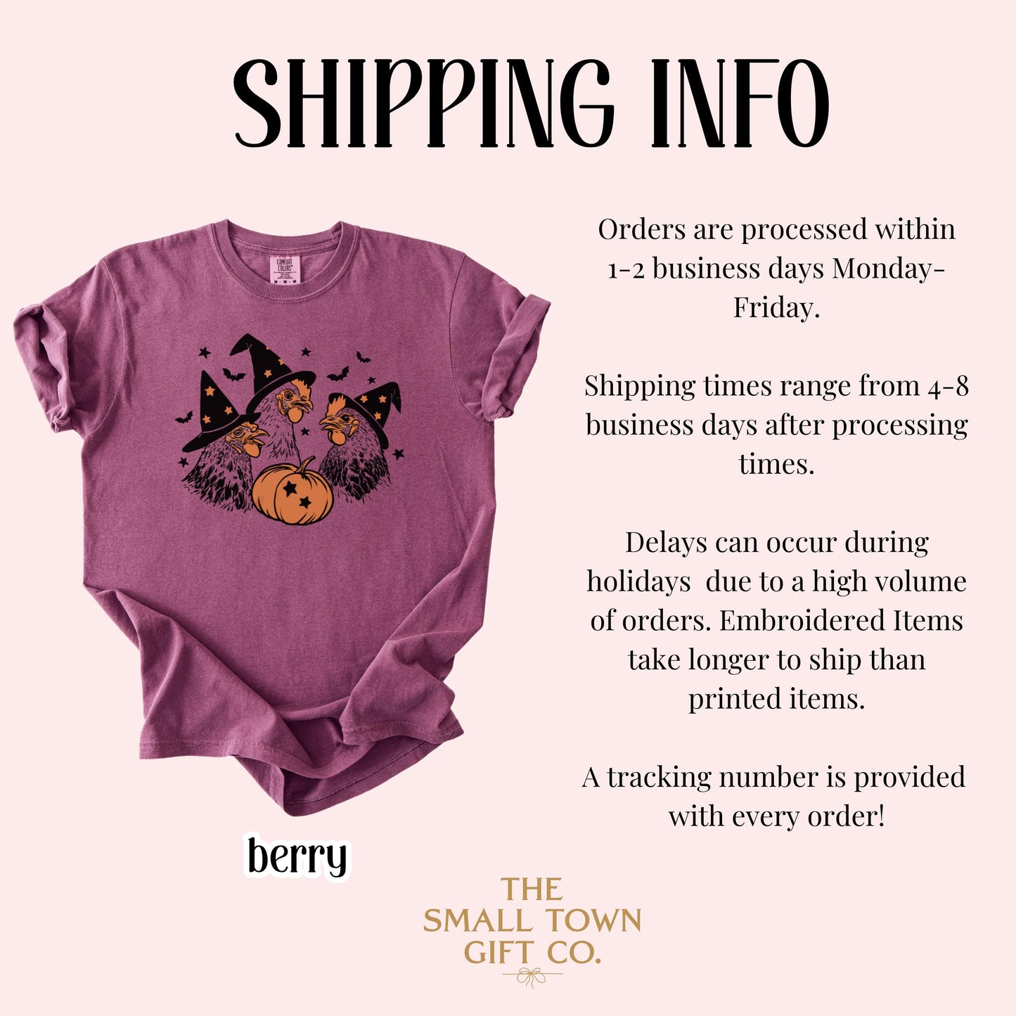 Witch Chicken Halloween Comfort Colors Tee
