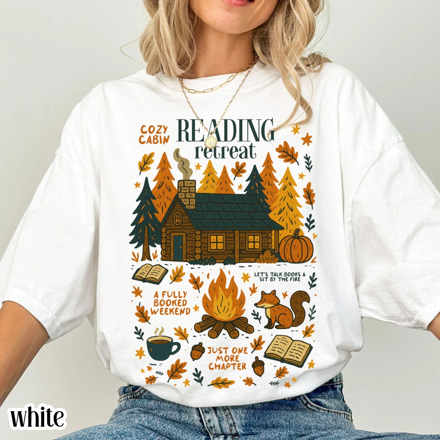 Cozy Cabin Reading Comfort Colors Tee