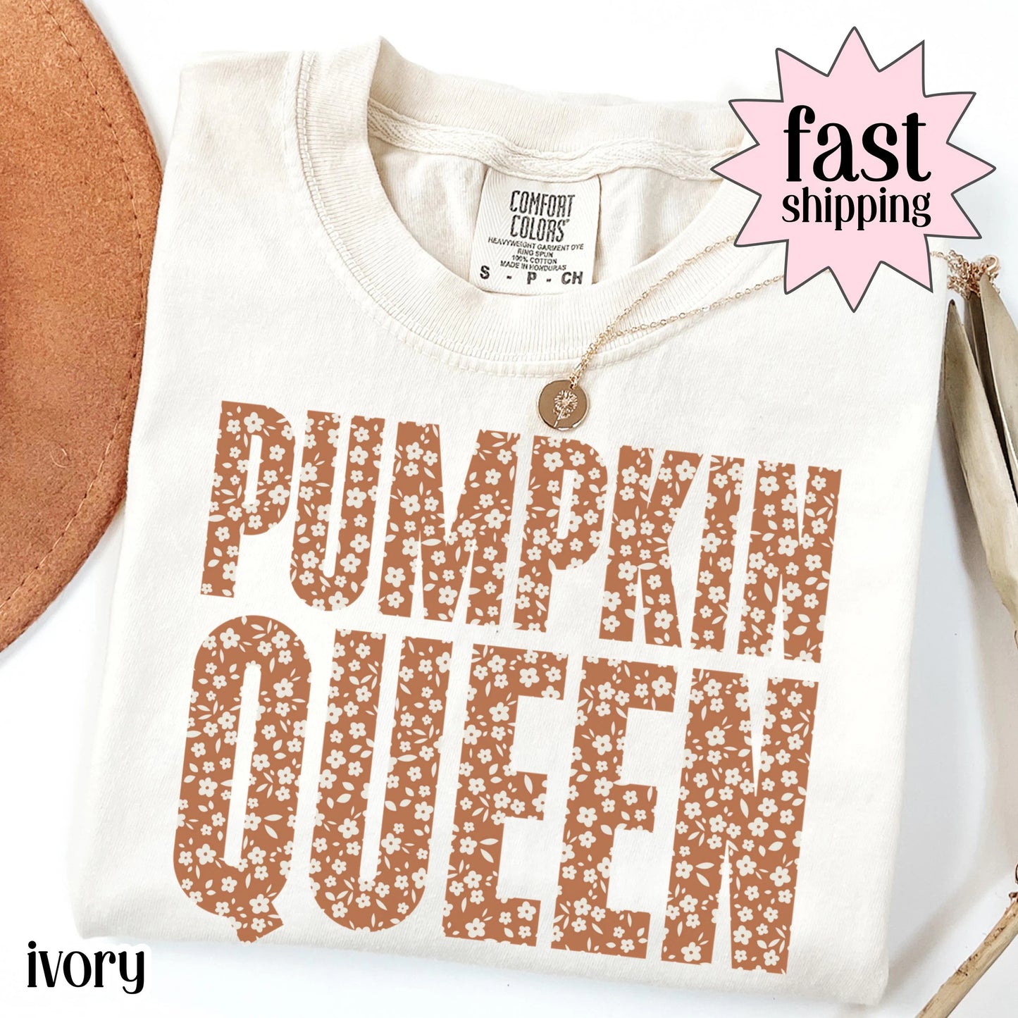 Pumpkin Queen Comfort Colors Fall Tee