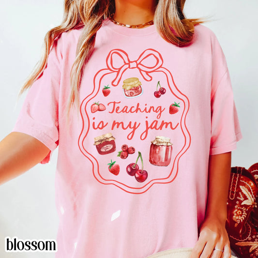 Comfort Colors Teacher Shirt, Kindergarten Teacher Shirt, Preschool Shirt, Pre K Teacher Tee, Educator Back to School Shirt, Is My Jam Tee
