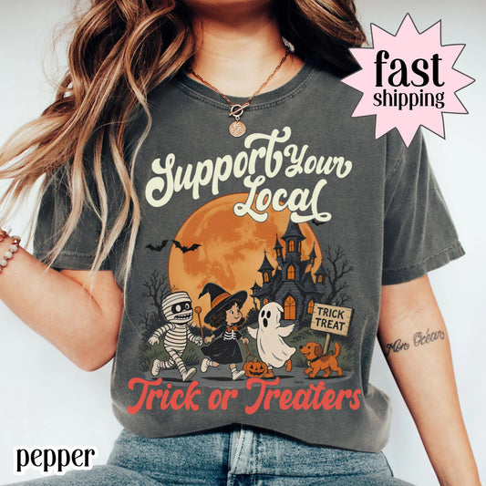 Vintage Trick Or Treat Comfort Colors Tee