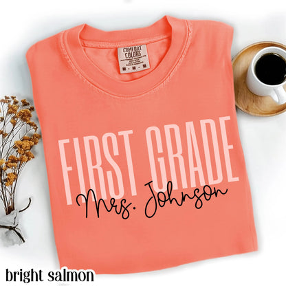 Comfort Colors Teacher Shirt, First Grade Teacher Shirt, 1st Grade Teacher Shirt, 1st Grade Teacher Tee, Back to School Shirt, Teacher Tee