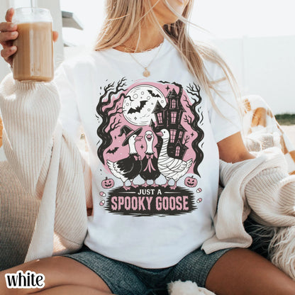 Silly Goose Haunted House Comfort Colors Tee