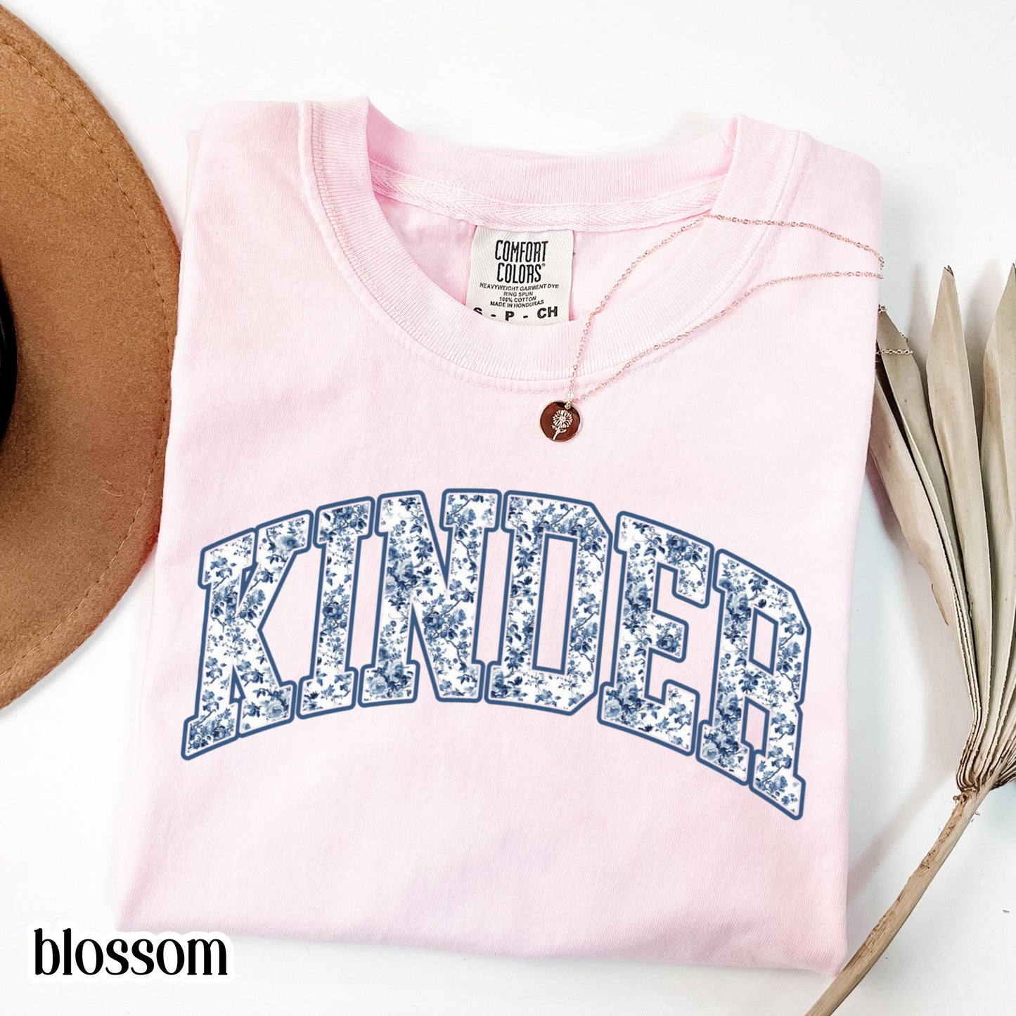 Kindergarten Comfort Colors Teacher Shirt Kinder Grade Teacher Shirt Kinder Teacher Shirt Toile Floral Teacher Tee Back to School Shirt