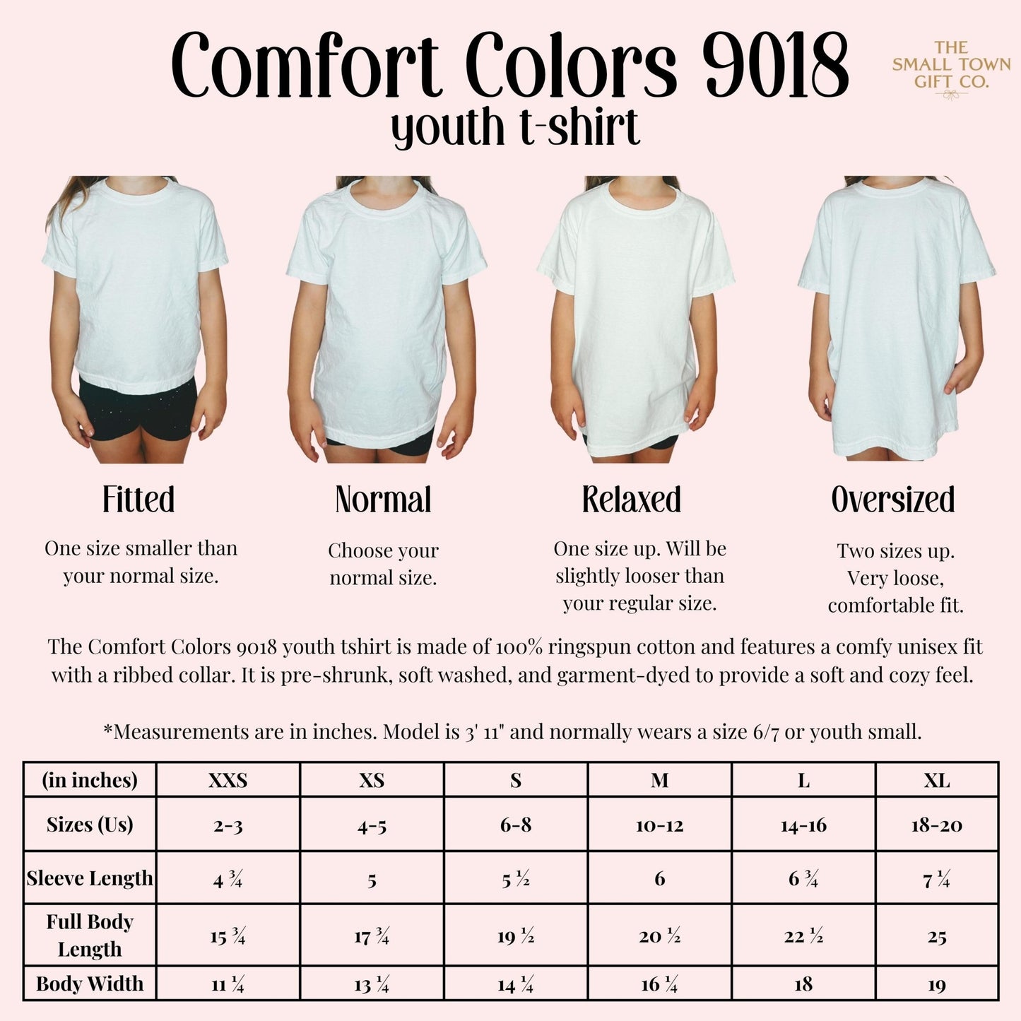 Youth Pumpkin Bow Ghost Comfort Colors Tee