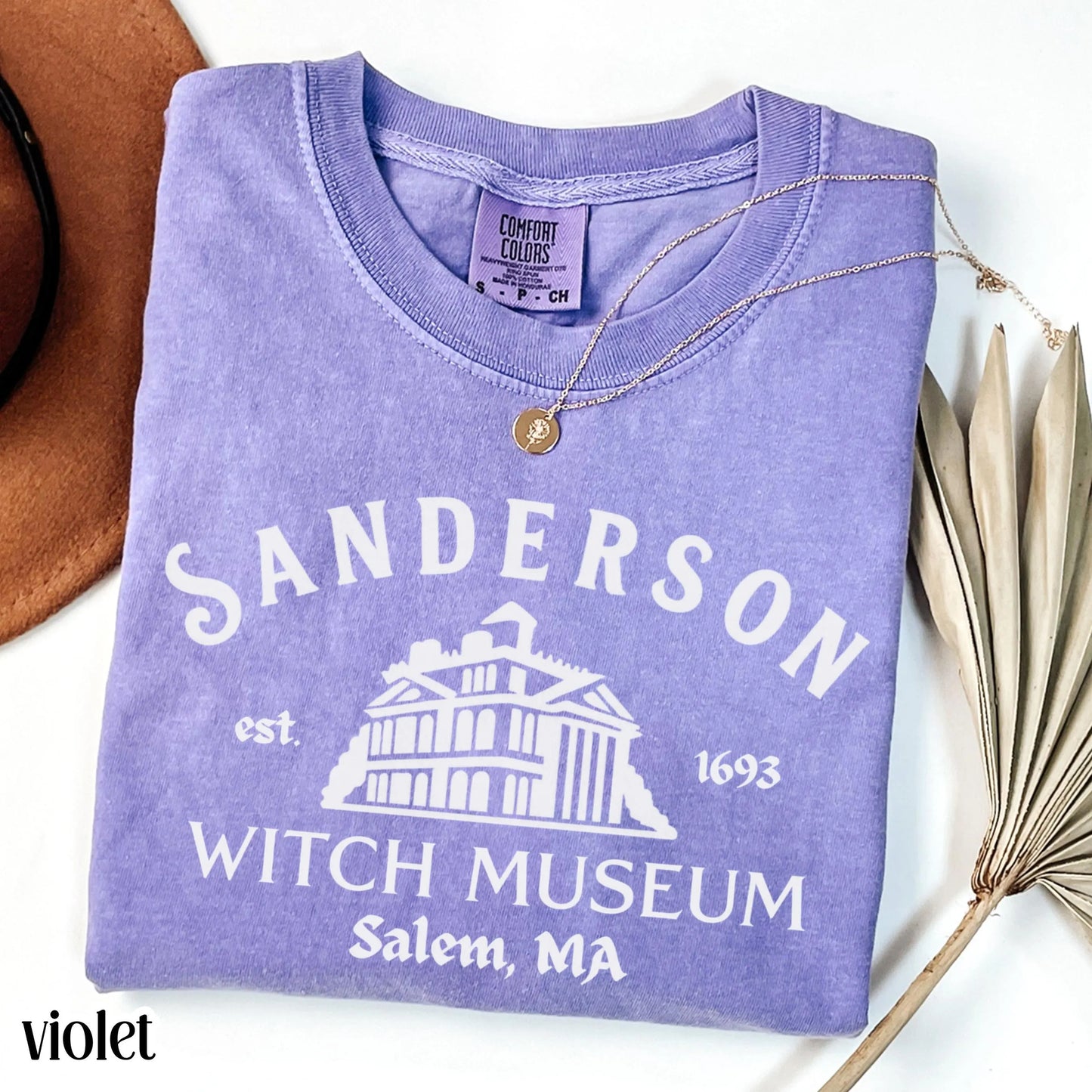 Salem Sanderson Black Flame Candle Comfort Colors Tee