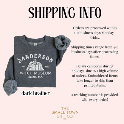 Salem Sanderson Sisters Black Flame Candle Sweatshirt