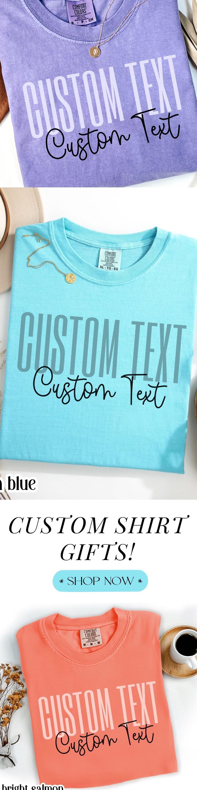 Custom Text Comfort Colors Shirt Teacher Back to School Shirt Matching Team Tshirt Personalized Name Tee Preschool First Grade Nurse T-shirt