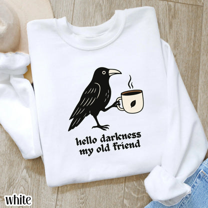 Coffee Lover Raven Crow Fall Sweatshirt
