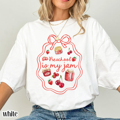 Preschool Comfort Colors Teacher Shirt Pre K Tee PreSchool Teacher TShirt Pre K Teacher T-Shirt Back to School Shirt Is My Jam Tee Gift