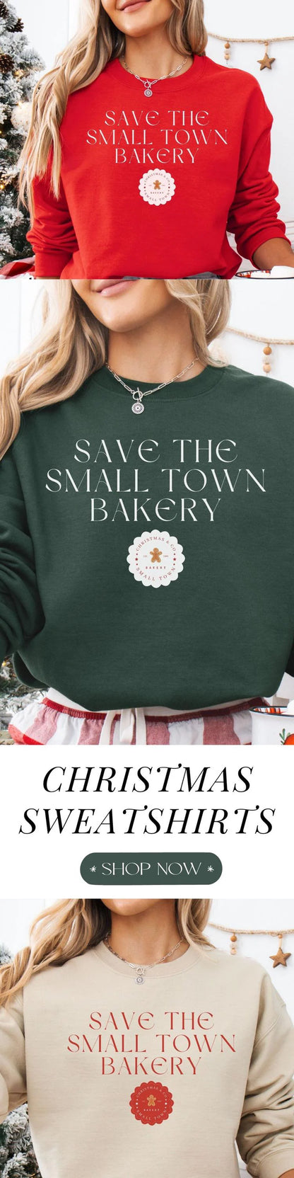 Save The Small Town Bakery Gildan Sweatshirt