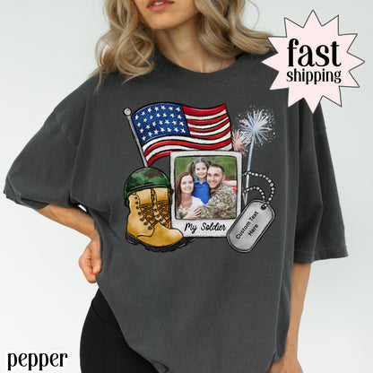 Military Bootcamp Comfort Colors Shirt Deployment Support Tee Navy Army Air Force Marine Spouse Tshirt Military Mom Basic Training Gift