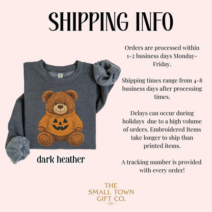 Cute Halloween Teddy Bear Gildan Sweatshirt