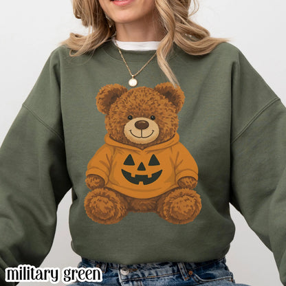 Cute Halloween Teddy Bear Gildan Sweatshirt