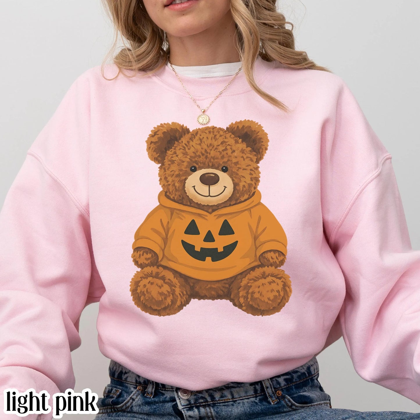 Cute Halloween Teddy Bear Gildan Sweatshirt