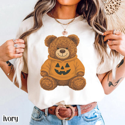 Halloween Teddy Bear Comfort Colors Tee