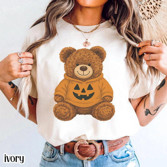 Halloween Teddy Bear Comfort Colors Tee
