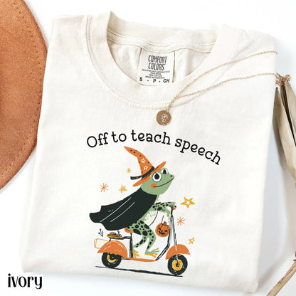 Halloween Speech Therapist Comfort Colors Tee