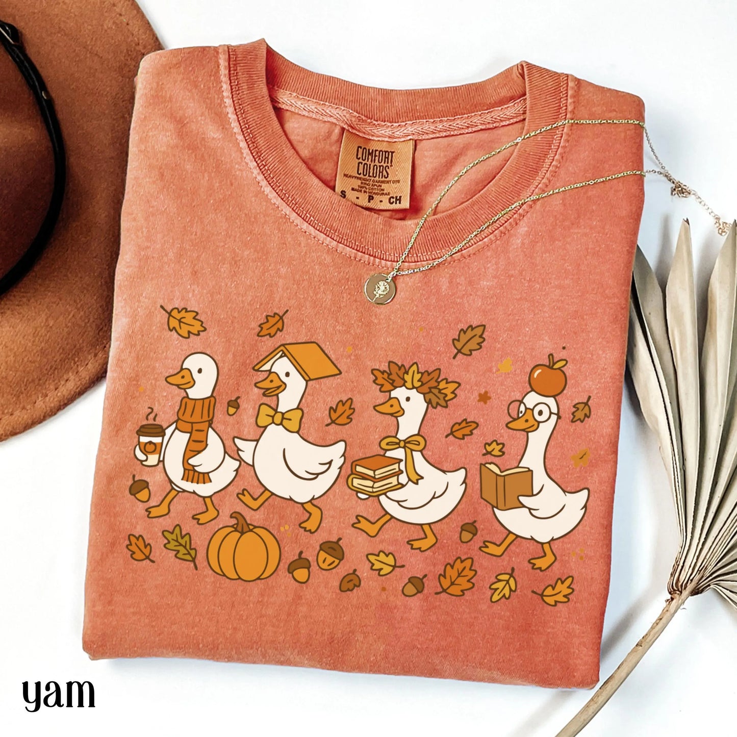 Fall Goose Comfort Colors Teacher Shirt Kindergarten Teacher TShirt Goose Preschool Teacher T-Shirt Autumn First Grade Back to School Shirt