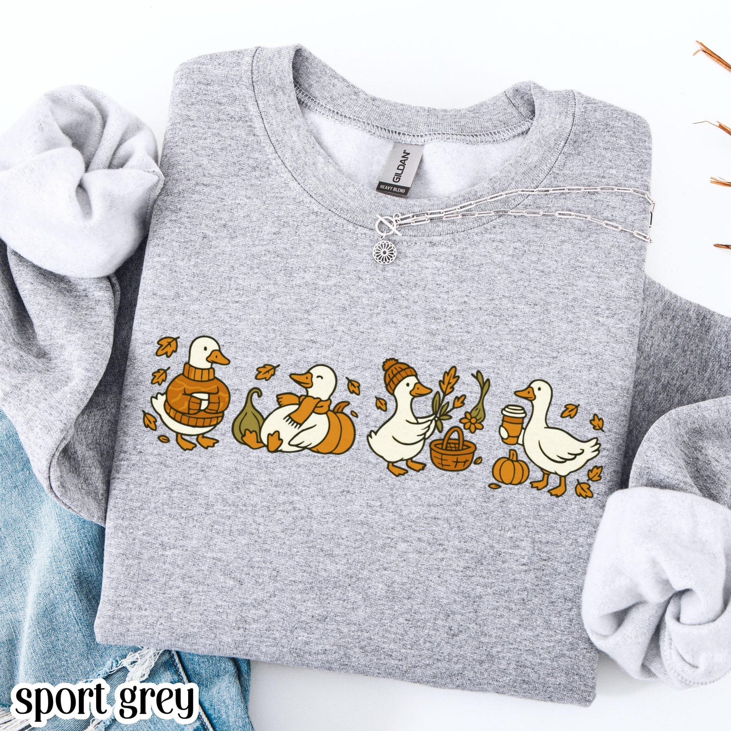 Silly Fall Goose Gildan Sweatshirt