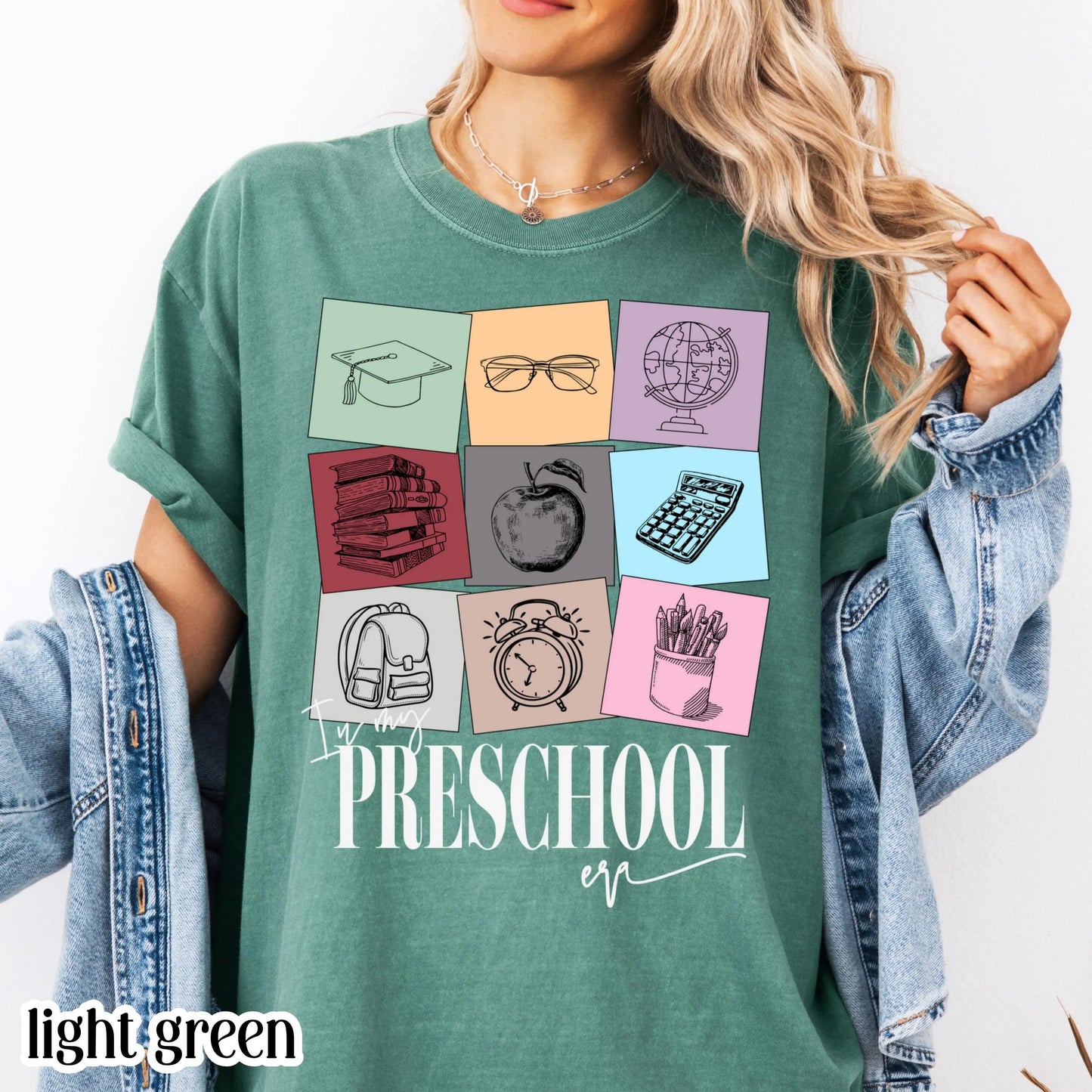 Preschool Teacher Comfort Colors Shirt, Pre-K Teacher Shirt, Teacher Tshirt, Teacher Appreciation Shirt, Teacher Gift In My Prek Teacher Era