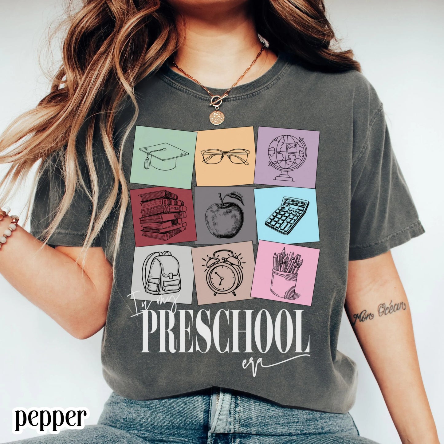 Preschool Teacher Comfort Colors Shirt, Pre-K Teacher Shirt, Teacher Tshirt, Teacher Appreciation Shirt, Teacher Gift In My Prek Teacher Era