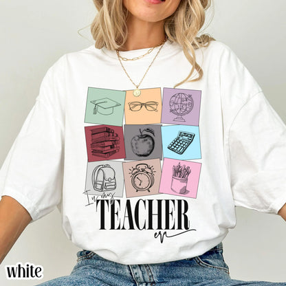 Teacher Era Comfort Colors Shirt Kindergarten Teacher TShirt KindergartenTeacher Appreciation Tee New Teacher Gift In My Teacher Era T-shirt