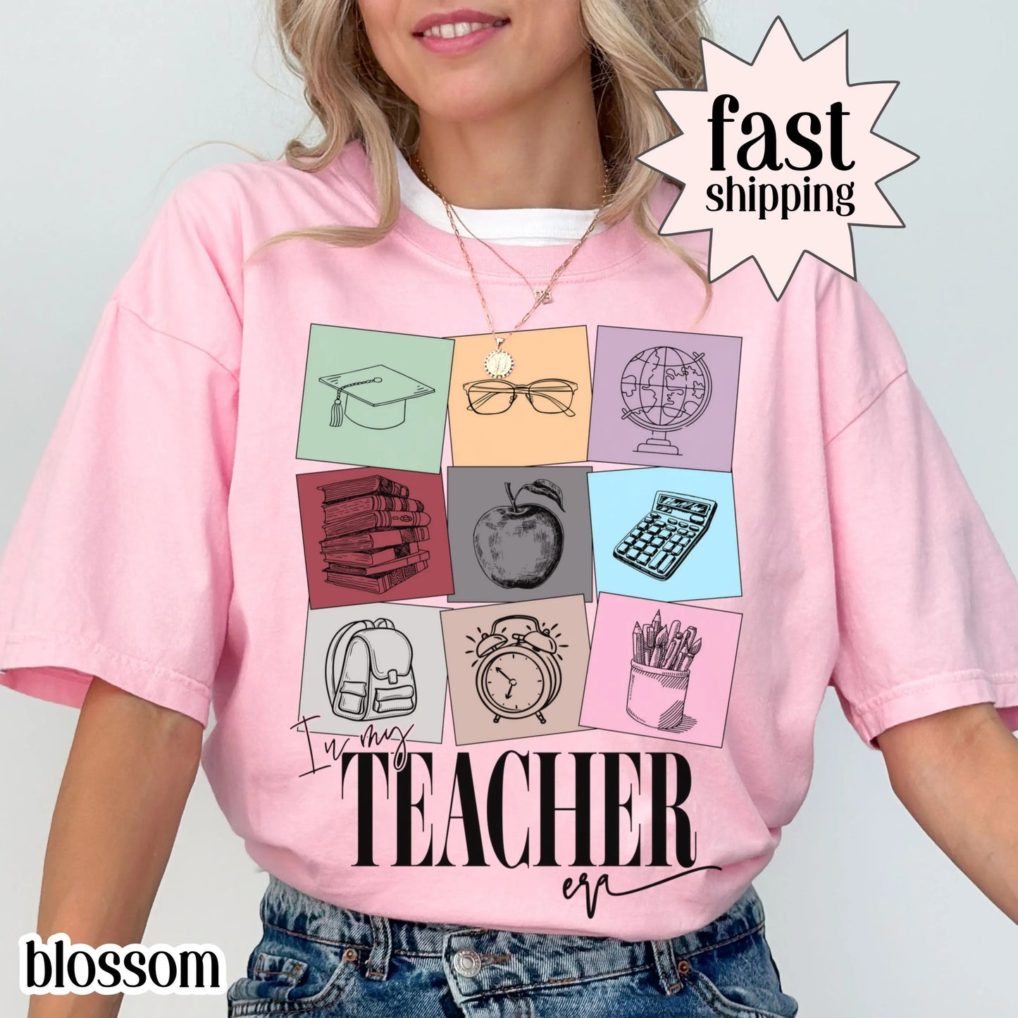 Teacher Era Comfort Colors Shirt Kindergarten Teacher TShirt KindergartenTeacher Appreciation Tee New Teacher Gift In My Teacher Era T-shirt