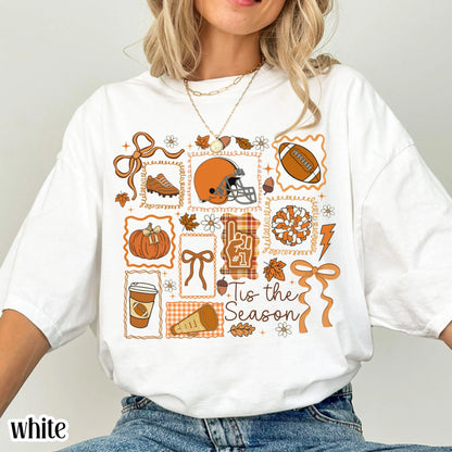 Football Cheer Fall Season Comfort Colors Tee