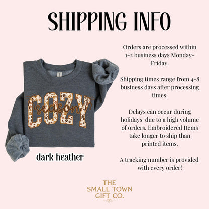 Cozy Season Pumpkin Floral Gildan Sweatshirt