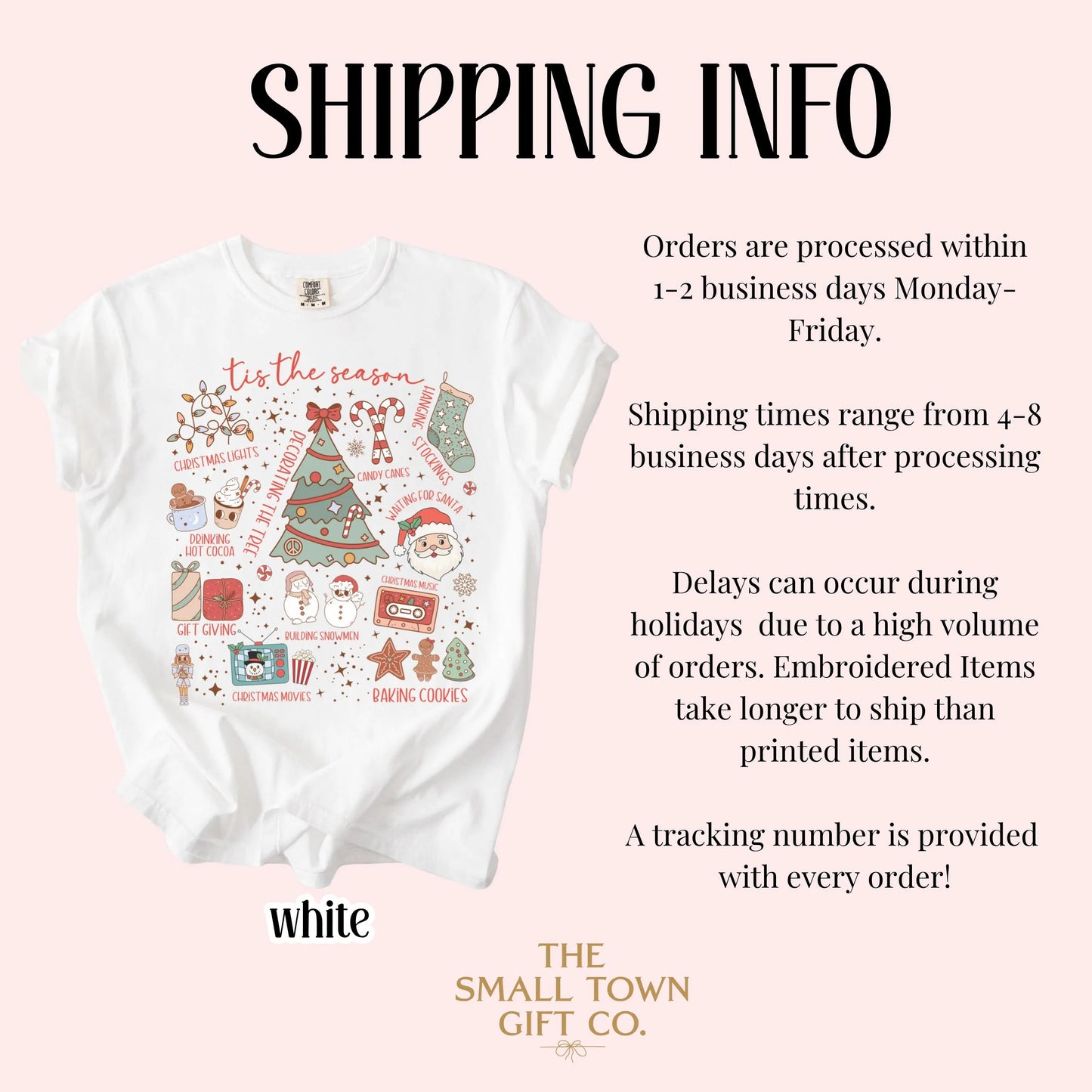 Tis The Season Holiday Cookie Baking Comfort Colors Tee