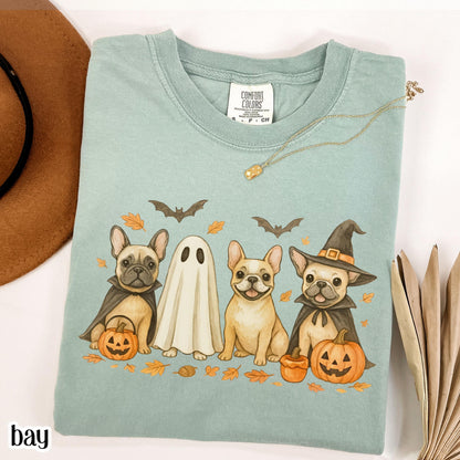 Halloween French Bulldog Comfort Colors Tee