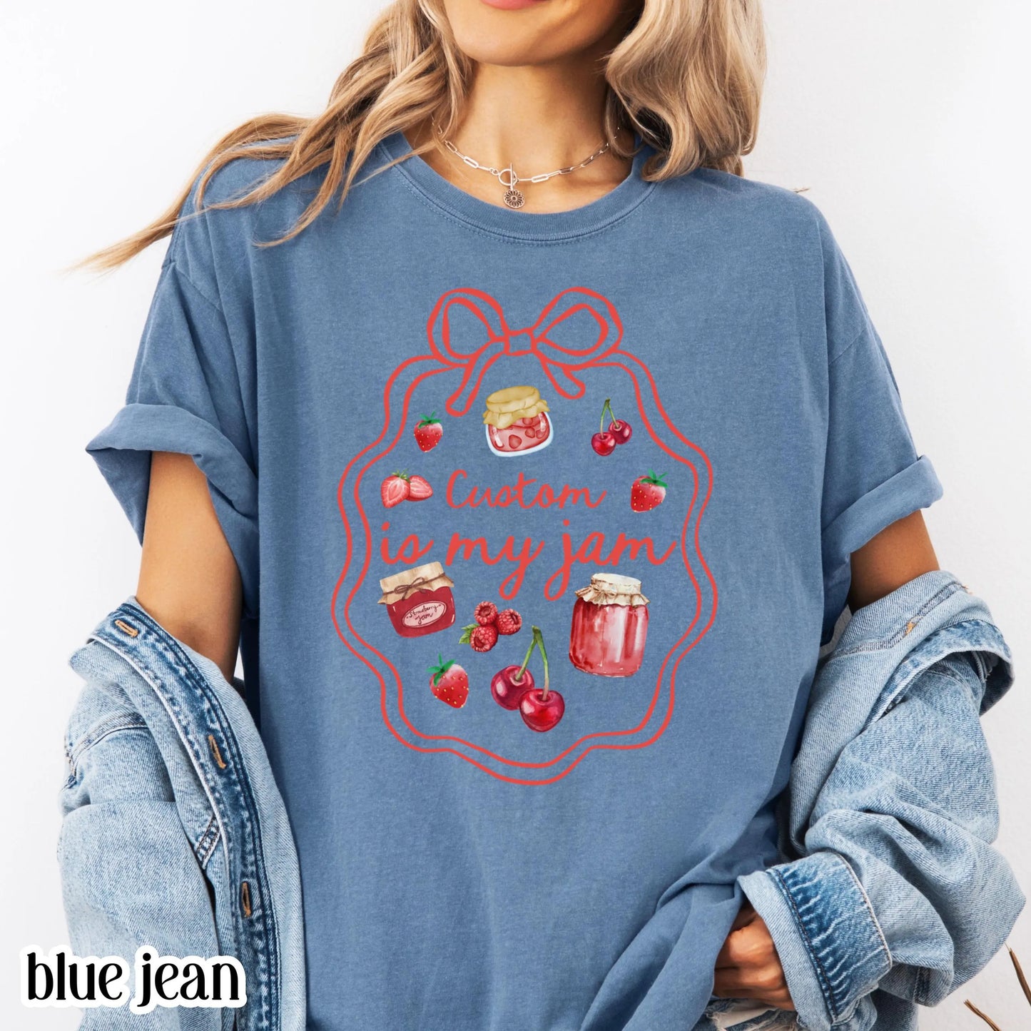 Custom Text Comfort Colors Shirt Teacher Nurse TShirt Personalized Is My Jam Tee Gift T-Shirt Back to School Teacher Appreciation Shirt