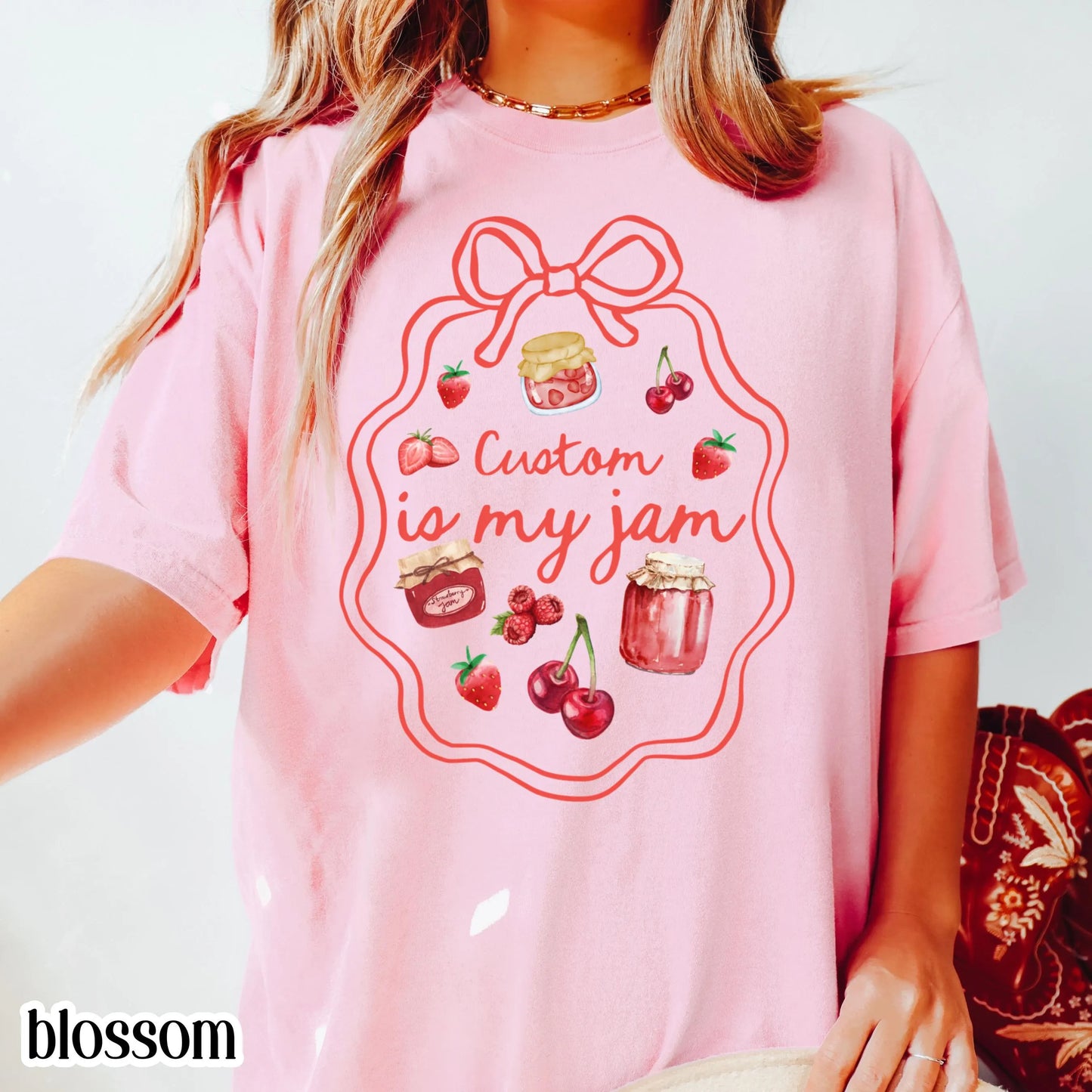 Custom Text Comfort Colors Shirt Teacher Nurse TShirt Personalized Is My Jam Tee Gift T-Shirt Back to School Teacher Appreciation Shirt