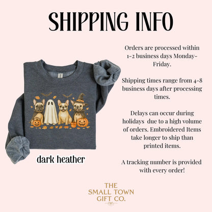 Halloween French Bulldog Gildan Sweatshirt